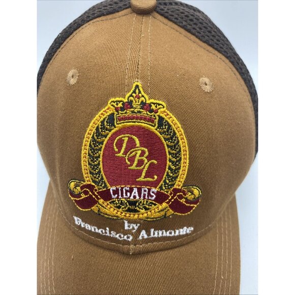 DBL Cigars by Francisco Almonte Brown Hat Cap Adjustable Strap-back Mesh-back - Picture 8 of 8